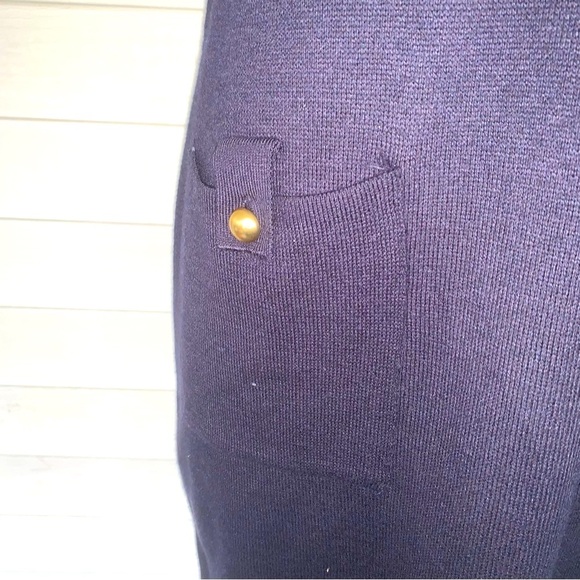 Women Free Assembly Dark Academia navy blue Sleeveless Dress NWT Old Money - Picture 3 of 5